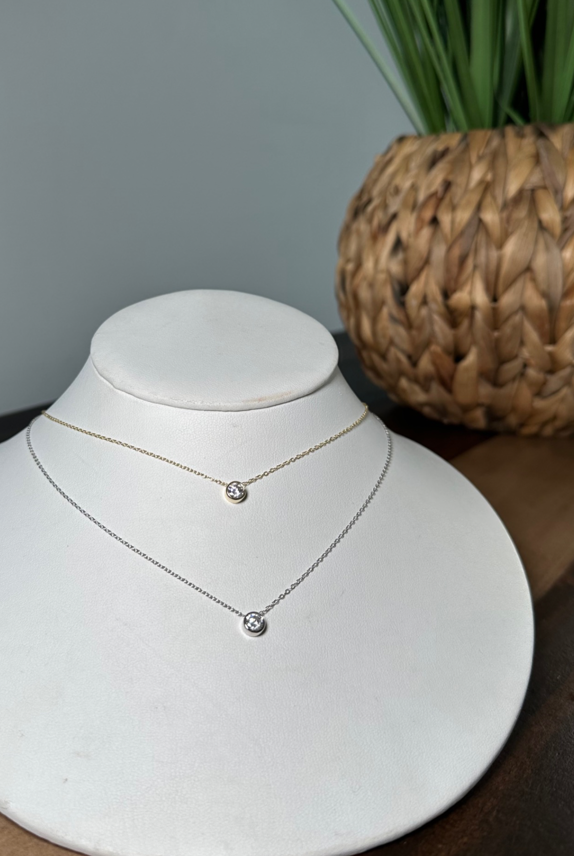 Circle Stud Necklace