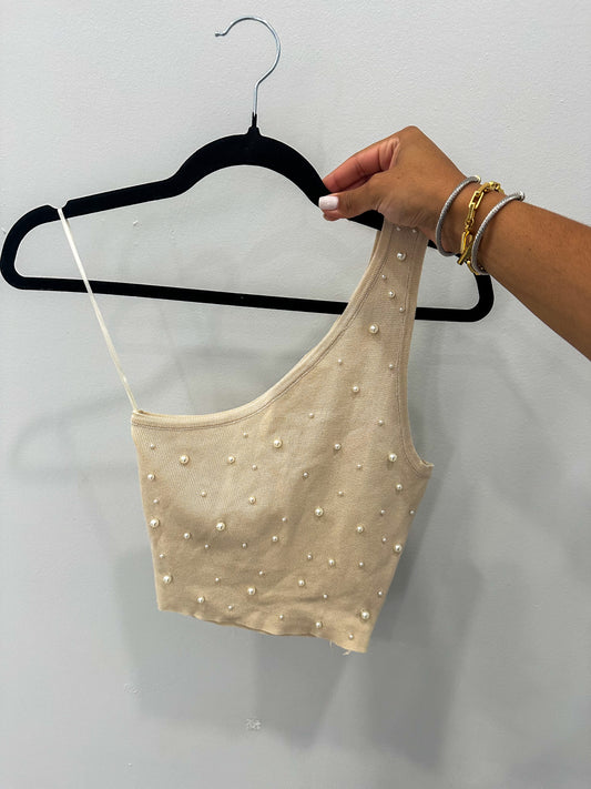 Pearly Crop Top