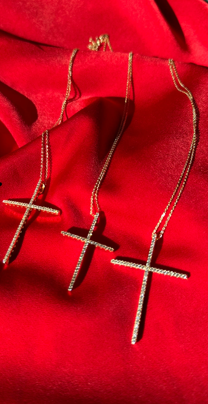 Blessed Red Cross Necklace Dainty Minimalist Gothic Cross Pendant Religious  Y2k Grunge Silver Trendy Jewelry Personalized Gift - Etsy